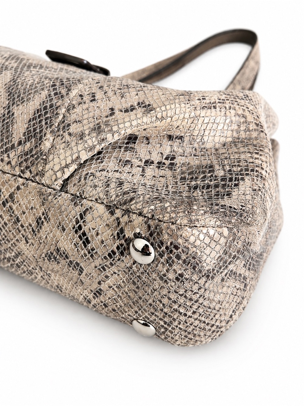 Coach - Soho Python Embossed Carryall Shoulder Bag - Gem
